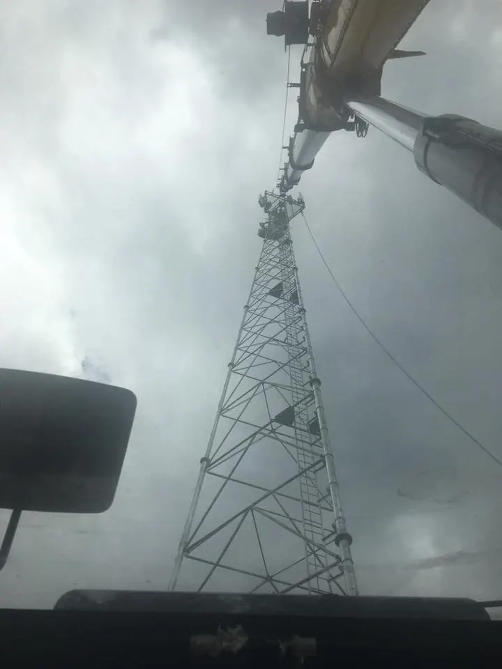 Crane lift in progress on a Shoalhaven site