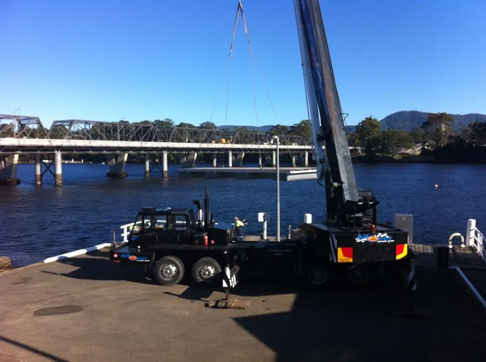 Crane hire job in the Shoalhaven region
